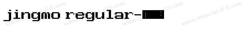 jingmo regular字体转换